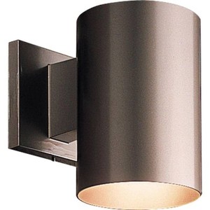(2) Cylinder Collection 5 Antique Bronze Modern Outdoor Wall Lantern Light