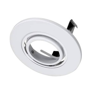 (33) 3 in. White Recessed Gimbal Ring Trim