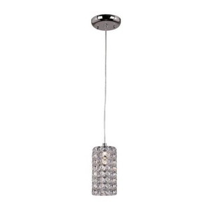 Monteaux 1-Light Crystal &Chrome Mini Pendant (LOT of 2) 0311-NDM