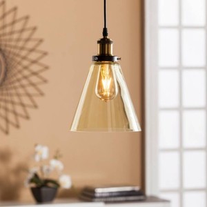 Southern Enterprises Tanaro Colored Glass Mini Pendant Lamp LT183800TX