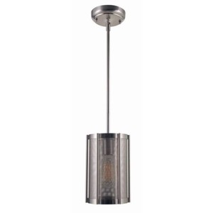 (2) World Imports Xena 1-Light Brushed Nickel Indoor Mini Pendant WI 8973-37