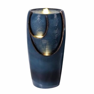 28.5 in. Bubbling Water Cascade Fountain WLEDs IndoorOutdoor Use