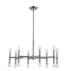 (2) Monteaux Lighting 16 Light Chandelier Chrome Finish DC-C4740