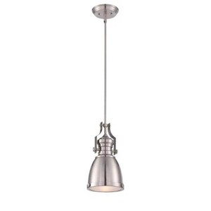 Adams Collection Satin Nickel Pendant Light by World Imports