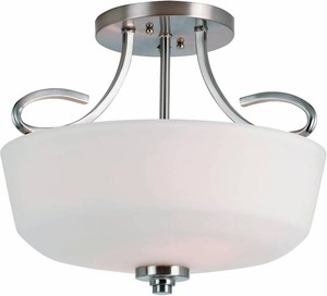 (4) Trans Globe Lighting 9551 BN Indoor Infinity 15 Semiflush, Brushed Nickel