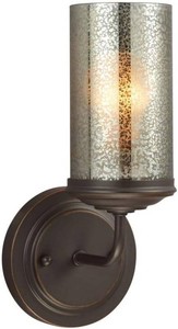 (2) Sea Gull Lighting 4110401-715 Sfera One WallBath Vanity Style Lights, Autumn Bronze