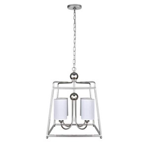 Wagner 4-Light Polished Nickel Pendant