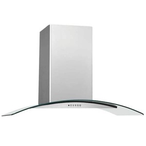 Frigidaire 36 in. 400 CFM Convertible Wall Mount Chimney Range Hood in Stainless Steel with Glass Canopy