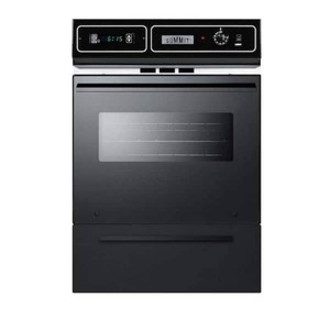 Shop Summit Appliance 24 in. Single Gas Wall Oven in Black