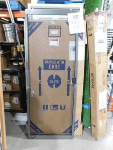 30 in. x 80 in. Adjustable Fit Bronze Steel Sliding Patio Screen Door