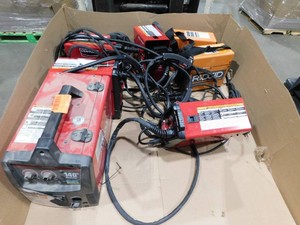 Pallet lot of Welders for parts or repair