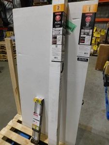29-34 in. x 55-12 in. x 14 in. (6mm) Frameless Sliding Bathtub Door Glass Panels in Ingot (For 50-60 in. Doors)