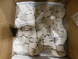 12 in. x 12 in. White Stone Mosaic Pebble Floor and Wall Tile (25 sq. ft.)