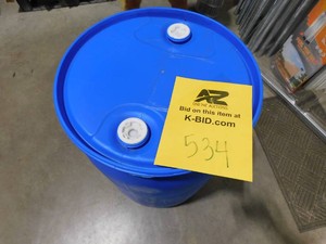 55 Gal. Blue Industrial Plastic Drum