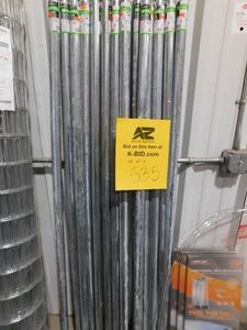 lot of 14 -1 58 x 6- Galvanized fence post--works for four foot fence