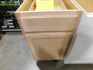 Recessed Panel 18 in. W x 24 in. D x 34.5 in. H Assembled Base Kitchen Cabinet in Unfinished