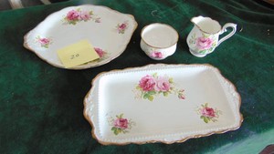 4 Pieces of Royal Albert American Beauty