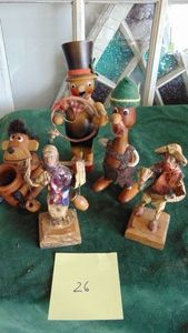 Wood and Paper Mache Figures