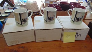 12 Toko Cat Mugs in Original Boxes