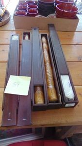 5-Sugar Cane Candles in Box Boxes