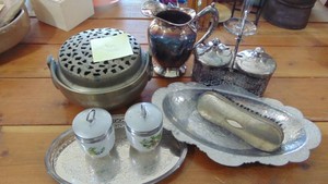 Misc Silverplate Items and Other Metal Items
