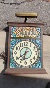 Schmidt Beer Light Up Clock, Not Tested