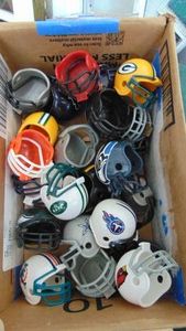 Various Mini Football Team Helmets
