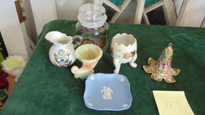 Assorted Vintage Glass Decor Items