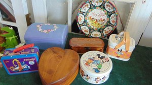 Wood and Tin Boxes