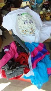 Tub of Various Clothing Items
