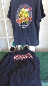 Aerosmith Sweatshirt XL and Winstock 96 L T-Shirt