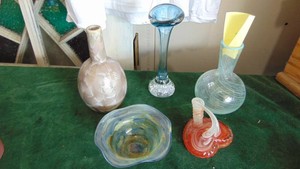 5-Pieces of Art Glass
