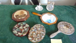 2 Hand Mirrors and MCM Coasters