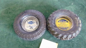 2- Vintage Goodyear Ashtrays