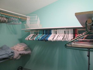 Content of master closet to include...
