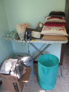 Rowenta steam iron, Ironing board, ...