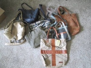 Collection of womens purses and to...