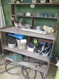 Wood outdoor rolling gardening stat...