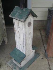 Wooden Outdoor 3ft birdhouse shaped...