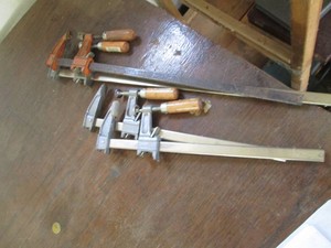 (4) assorted size bar clamps...