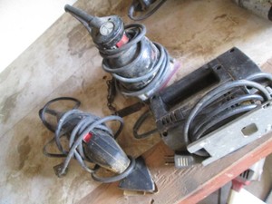Jigsaw, corner sander and 14 sheet...