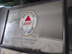 Bass Imported Pale Ale framed bar b...