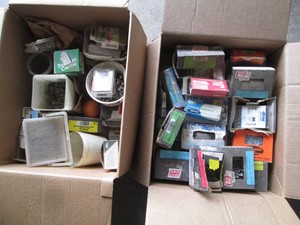 (2) box lot of assorted nails, scre...
