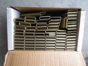 Nearly full box of heavy duty colla...
