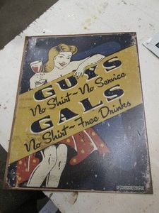 Humorous Beer Establishment 13x16in...
