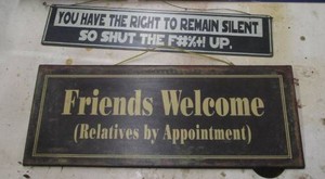 Variety of smaller metal humorous a...