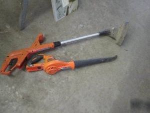 Black and Decker 18v weed eater and...