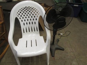 Outdoor plastic patio Chand and osc...