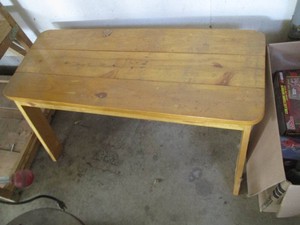 3ft wide wood bench...