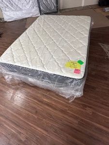 NEW  QUEEN MATTRESS, Foundation & Frame - very nice